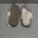 Evshine Women's Fuzzy Memory Foam Slippers, Closed Back Knit Bedroom Slippers, Slip-On Warm House Shoes for Indoor & Outdoor Comfort (10-11, Grey)