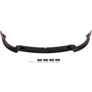 3Pcs Front Lip Compatible with Model Y 2020-2024 Bumper Airmatic Dam Lower Chin Splitter Protection Body Kit (Glossy Black)