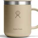 Hydro Flask Coffee Mug  Insulated Stainless Steel, Non Spill, Leak Resistant Travel Mug 12 Oz Oat Tan