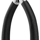 BEZOX Cuticle Clipper for Salon-Worthy Nails - Professional Half Jaw (5 mm) Cuticle Trimmers with Silicon Handle for Expert Manicures, Precision Cuticle Cutters Premium Nail Care Tool - Black