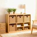 Scalloped Wicker Storage Cubes Basket, 12x12 Heavy Duty Paper rope/Hyacinth/Seagrass Baskets for Shelves, Foldable Natural Boho Square Bins (Paper Rope, 12 x 12 x 12in, 4-Pack)