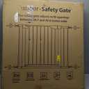 Cumbor 2 Pack 29.7-40.6" Baby Gate for Stairs, Mom's Choice Awards Winner-Auto Close Dog Gate for doorways, Pressure Mounted Pet Gates Indoor, Easy Walk Thru Wide Safety Child Gate for Dog, Black