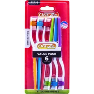 FRESHX Orazen Extra Hard and Firm Bristle Adult Toothbrush 12-Count