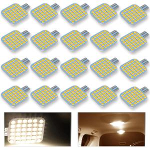 20PCS T10 921 922 912 194 RV Interior LED Light Bulbs, Super Bright LED Bulbs Replacement Lighting 36-SMD 2835 3200K Warm White for 12V RV Camper Trailer Motorhome Boat Dome Car Marine Indoor Light