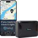 SALIND 11 GPS Tracker for Vehicles, Car, Fleets - 4G LTE Device, Long Battery, Magnetic, US & Worldwide SIM Card Included - iOS/Android Compatible App - Budget-Friendly Subscription Required