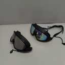 Rantizon Swim Goggles 2 Pack, Wide View Anti Fog&UV Swimming Goggles for Audlt, No Leaking Swim Glasses for Men Women Kids (Large for Adults, Aqua & Bright Silver)