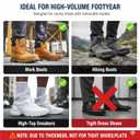 WUTAIN Full Length Gel Height Increase Insoles - Heavy Duty Silicone Shoe Lifts for Leg Length Discrepancy - Trim to Fit Shock Absorption Inserts - Non-Slip Replacement Soles, 1 Pair, Large