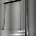 Doggy Door for Sliding Glass Doors, Adjustable Height 75 3/5" to 80", Aluminum Frame Sliding Door Dog Door Insert, Suitable for Medium Dogs Up to 30 lbs(Medium,White)