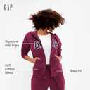 GAP Women's Logo Hoodie Hooded Full Zip Sweatshirt (Black, S)