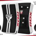 RDX Kick Shield Muay Thai Kickboxing, Heavy Curved Kicking Striking Body Pad, Punching Foot Target MMA Boxing Training, 3 Padded Handles, Martial Arts Karate TKD Taekwondo (One Pad Only)