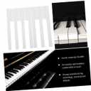 SUPVOX 52Pcs piano white piano key caps key veneers board new s board board accessories tops matte Instrument supplies Acrylic