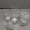 4 Pack Glass Cylinder Vases 4,6,8,10 Inch Tall Clear Flower Vase Hurricane Floating Candle Holder for Table Centerpiece Wedding Home Decor