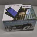 Clip On Solar Motion Lights Outdoor Waterproof, 800LM, 70 LED, 3 Color Temperature, USB & Remote Control, 2 Pack Portable Solar Powered Light Outside for Gutters Fence Garage Camping