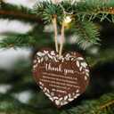 2026 Thank You Christmas Ornament - Appreciation Gift for Women - Thank You Gift for Coworker, Friend, Teacher, Boss, Employee,Christmas Ornament