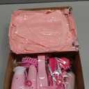 Sanlebi Hair Salon Toys for Girls, 25 Pc Pretend Play Styling Toy Set for Kids 3-6 with Hair Dryer, Barber Scissors and Stylist Accessories, Christmas & Birthday Gift for Girls