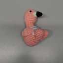 OkiyiD Mini Positive Flamingo Crochet Gifts, Handmade Emotional Support Flamingo Toy for Women Girls Friends Sister Birthday Graduation Xmas Inspirational Gifts