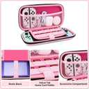 Unicorn Carrying Case Compatible with Nintendo Switch-Pink Portable Hard Shell Storage Bag and Protective Case Cover,Screen Protectors for Nintendo Switch,Switch Protection Accessories for Girls