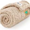 Luciphia Premium Fleece Pet Blanket for Small Medium Dogs Puppy Soft Sherpa Calming Cat Throw Blankets(Beige,57x40 inches)