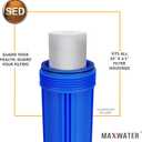 Max Water 5 Micron 20 x 4.5 Sediment Filter 20 inch Whole House BB Water Filtration System Replacement Compatible Cartridge DGD-5005-20, FP25B, AP810-6, FPMB5-20, P5-20, 155358-43, SDC-45-2005