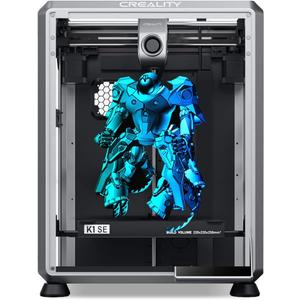 Creality K1 SE 3D Printer, with 600 mm/s Printing Speed CoreXY Auto Leveling and Z-Offset, 300 Dual-Gear Direct Extruder Full Metal Die Cast Solid Frame Printing Size 8.66x8.66x9.84 inch