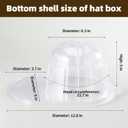 2 Sets Baseball Hat Display Case - Plastic Protector Holder for Signed Caps, Wall Mount Clear Box for Collectibles, Travel Organizer, Memorabilia Storage