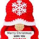 2 x Christmas Thanksgiving Gnome Stocking Stuffers for Teens Girl Boy Son Daughter, White Elephant Gifts for Coach Nurse Boss Bestfriend Employee, Standing Gnome for Christmas Tree Desk Fireplace Decor