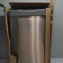 EKO Mirage-T 50 Liter / 13.2 Gallon Touchless Rectangular Motion Sensor Trash Can, Brushed Stainless Steel Finish