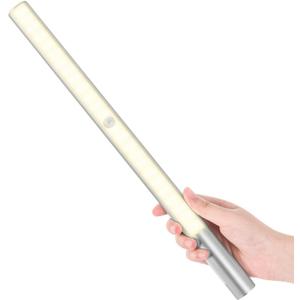 Alivation 2025 Upgraded LED Under Cabinet Lighting with Motion Sensor & 4500mAh Rechargeable Battery, Wireless Stick-On Lights for Kitchen Counter/Closet/Stairs/Office, 3 Modes Adjustable Brightness (4000K Neutral White)