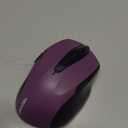 TECKNET Wireless Mouse, 2.4G Ergonomic Optical Mouse, Computer Mouse for Laptop, PC, Computer, Chromebook, Notebook, 6 Buttons, 24 Months Battery Life, 2600 DPI, 5 Adjustment Levels - Purple