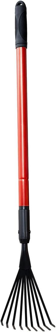 Extendable Handle Rake,Shrub Rake,for Clean up Debris Lawn Shrub Bush and Flowers