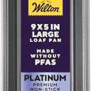 Amazon.com: Wilton Platinum Non-Stick 9 x 5 in Loaf Pan, Stainless Steel Bakeware, Made without PFAS, Packaging May Vary: Home & Kitchen