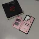 Vinich for Samsung Galaxy S26 Ultra Wallet Case with Card Holder, RFID Blocking Credit Slots Kickstand Shockproof Phone Cover for Women Men, Pink