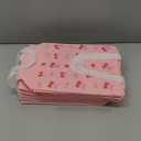 Supervitae 24 Pack Cherry Bow Birthday Gift Bags Red Pink Bow Cherry Medium Goodie Party Bags Spring Reusable Totes Non Woven Totes for Birthday Baby Bridal Shower Family Travel (9.8" x 7.9" x 3.9")