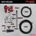 Fill-Rite FR1210H 12V 15 GPM Fuel Transfer Pump with Discharge Hose & Manual Nozzle | Gasoline, Diesel, Kerosene, Ethanol & Methanol Blends & Biodiesel