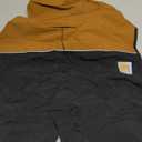 Carhartt Durable Dog Rain Jacket W/Waterproof Storm Defender Material and Adjustable Straps, Carhartt Brown/Black, Small