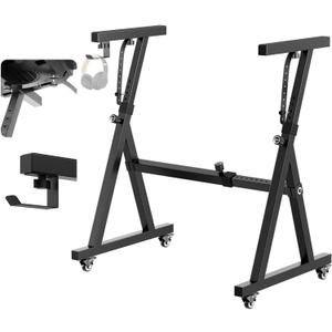 Z Style Keyboard Stand with Wheels for 54/61/76/88 Electric Pianos