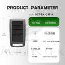 2 for O3T-BX O3T-A Overhead Door Remote, Compatible with Code Dodger Overhead Door Garage Door Opener