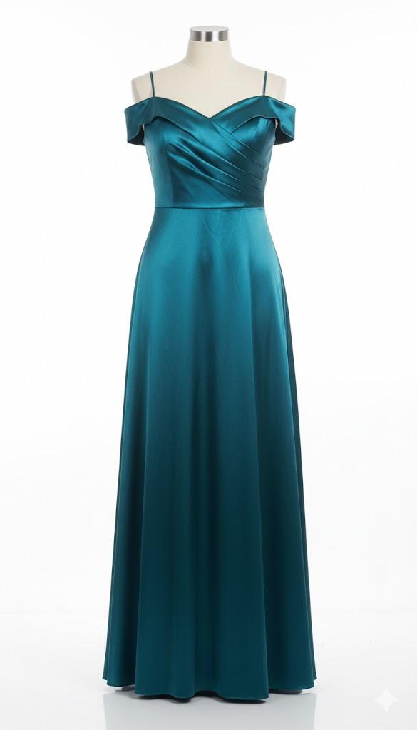 Blue dress style 10219 color teal brand morganco size 11
