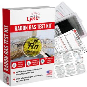 Radon Test Kit for Home, NRPP-Certified Results in 3-5 Days - EPA Approved Short-Term Radon Tester with 1 Detector - Lab Fee Included, Just Apply Postage + Mail - Reliable Radon Testing, Pro Lab