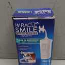 Ontel Miracle Smile Water Flosser for Teeth&Gum Health, Unique H-Shaped Flossing Head&4 Water Jets, Cordless Water Flosser Features 360 Cleaning&3 Pressure Modes, USB Rechargeable Dental Floss, White