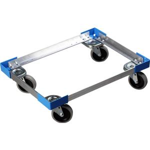 Carlisle FoodService Products Cateraide Dolly for PC300N Pan Carriers with Reinforced Corners for Catering and Events, Aluminum, 23.75 x 17.38 Inches, Silver