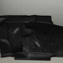 3W Floor Mats Fit for 2015-2024 2025 Ford F150 / F-150 Lightning SuperCrew Cab, TPE All Weather Heavy Duty Floor Liner Custom Fit Accessories Car Liners (with Original Folding Under-Seat Storage Box) (15-25 F150 Floor Mats w/ Storage)