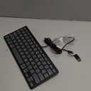 OMOTON Wired Keyboard for Mac Devices ONLY with Dual Interface, Comfortable Typing Angle & Stable Connection, Compatible with MacBook, iMac, Mac mini, PC-Graphite Black & Gray