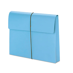 Smead® Color Expanding Wallets, 2" Expansion, Letter Size, Blue, Box Of 10