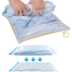 12 Pack Compression Bags, 40x60cm Medium Vacuum Space Saving Bags for Suitcases, Travel Essentials No Vacuum Needed, Packing Accessories