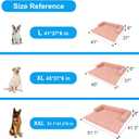 Wn's Day Luxurious Dog Couch Bed, Washable Calming Dog Couch Cover, Removable Couch Protector for Dogs, Waterproof Sofa Bed, Pet Bed Mats for Couch, Pet Couch Covers for Sofa(Pink, XXL)