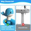 Water Table Pump,Battery Powered Whale Water Pump for Water Table Continuous Flow, Cordless, Rechargeable,No Damage Installation Outdoor Play Accessories for Kids(no Water Table Included) (Blue)