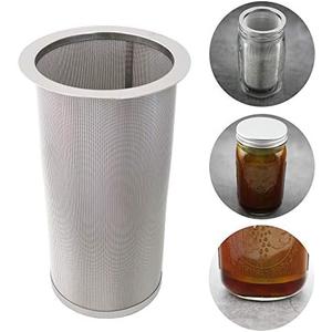 Cold Brew Coffee Filter for Wide Mouth Mason Jar, Food Grade 304 Stainless Steel, Ultra Fine Mesh, Tea and Fruit infuser, Iced Coffee Maker, Iced Tea Maker, Cold Brew Coffee Maker