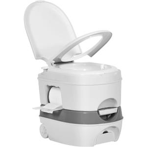 YITAHOME 6.34 Gallon Portable Toilet for Camping, RV Travel Porta Potty Leak-Proof with Press Flush Pump, Paper and Detergent Collection, Rotating Spout for Adults, Boating, Hiking, Trips