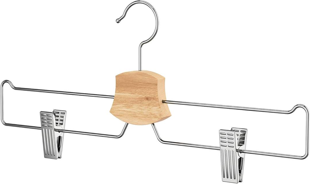 IKEA 602.404.03 Bumerang Pants/Skirt Hanger, Chrome Plated, Skirt Hanger, Natural, 3 Pcs